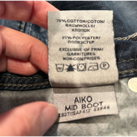 Silver Jeans Co. AIKO Mid Boot dark wash jeans size W31/ L31 - Picture 7 of 10